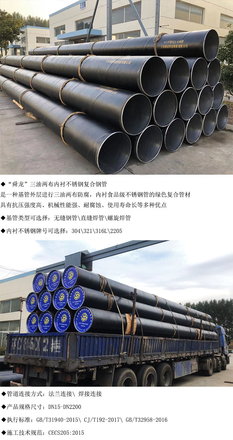 三油兩布內襯不銹鋼復合管(圖1)